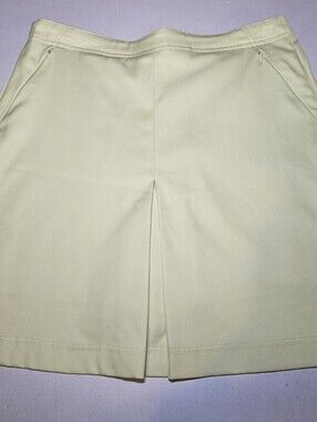 TAIL Vintage Skort Skirt Tennis Pickleball Golf Size 6 Yellow Zip Pockets